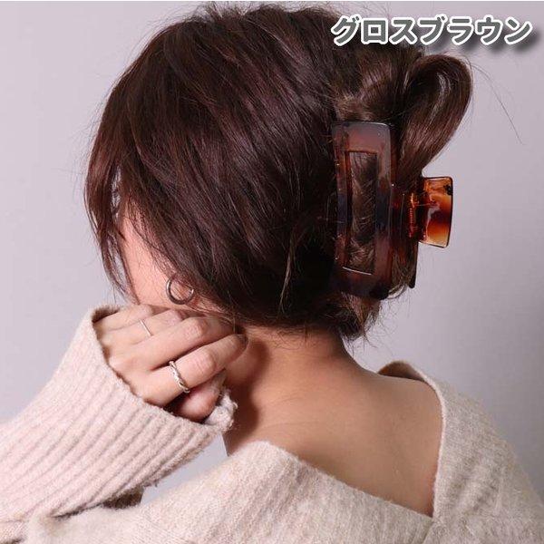 ヘアクリップ ヘアアクセサリー レディース ビックスクエア 髪留め バレッタ バンスクリップ | ブランド登録なし | 04