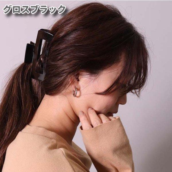 ヘアクリップ ヘアアクセサリー レディース ビックスクエア 髪留め バレッタ バンスクリップ | ブランド登録なし | 06
