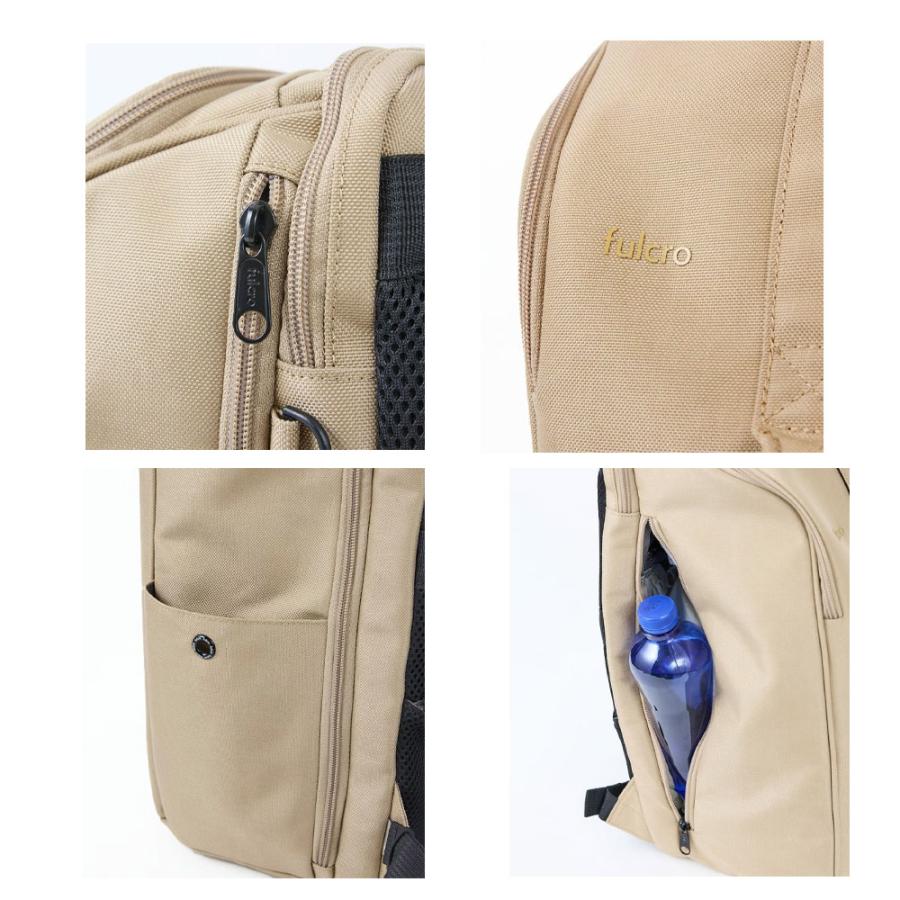 フルクロ リュック バックパック メンズ レディース fulcro 16リットル ナイロンキャンバス 撥水加工 シンプル ベーシック 正規品 通勤 通学 旅行 出張 PC収納 | anello GRANDE | 05
