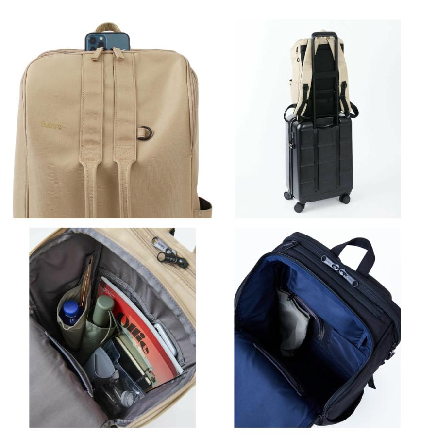 フルクロ リュック バックパック メンズ レディース fulcro 16リットル ナイロンキャンバス 撥水加工 シンプル ベーシック 正規品 通勤 通学 旅行 出張 PC収納 | anello GRANDE | 07