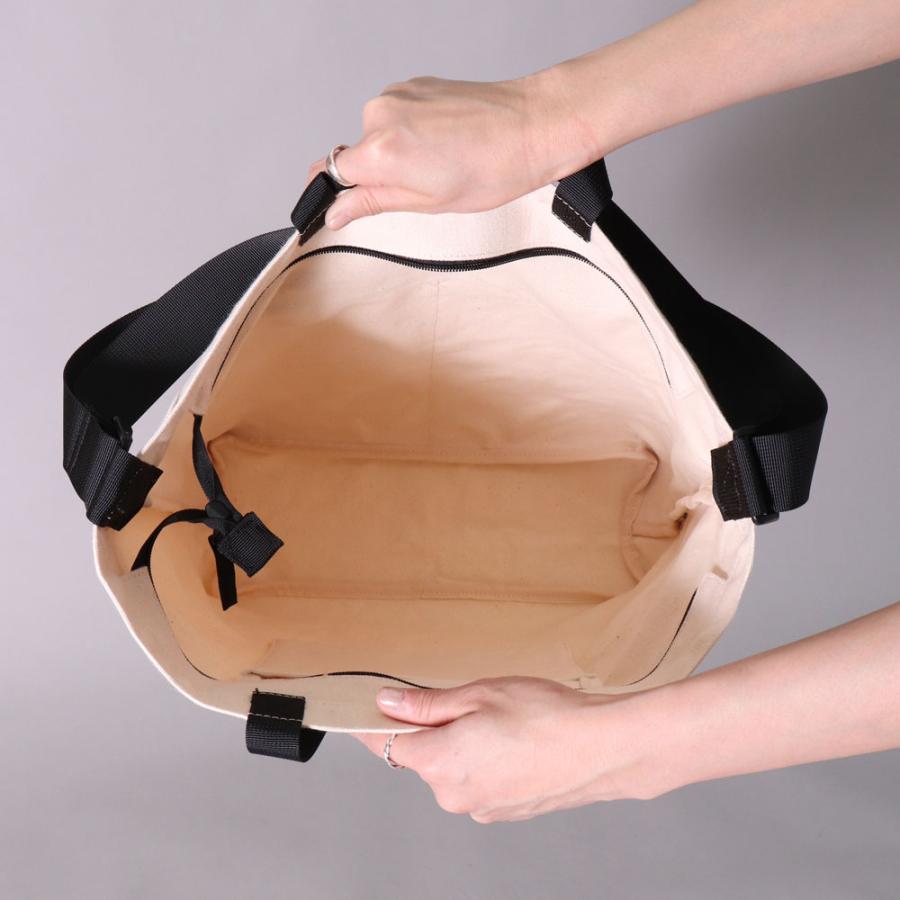 アネロ グランデ トートバッグ ショルダーバッグ レディース メンズ 2ウェイ anello コットン キャンバス ロゴ シンプル ベーシック 正規品 A4サイズ 3ポケット | anello GRANDE | 10