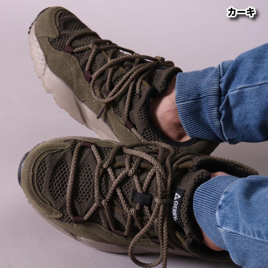 GERRY ジェリー スニーカー メンズ レディース レースアップ ダッドスニーカー 厚底 カーキ ブラック グレー アウトドア スポーツ  ユニセックス | GERRY | 05
