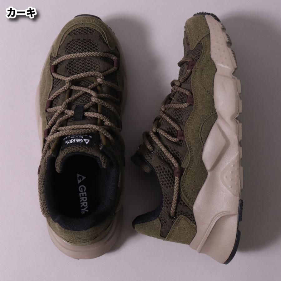 GERRY ジェリー スニーカー メンズ レディース レースアップ ダッドスニーカー 厚底 カーキ ブラック グレー アウトドア スポーツ  ユニセックス | GERRY | 08