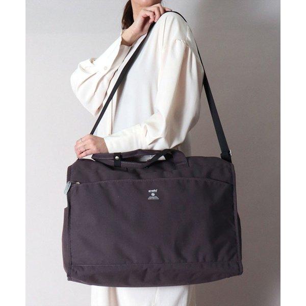 アネロ ボストンバッグ  ショルダーバッグ レディース　　メンズ anello 2ウェイ 他収納 10ポケット ナイロンキャンバス シンプル PC収納 通勤 通学 | anello GRANDE | 02
