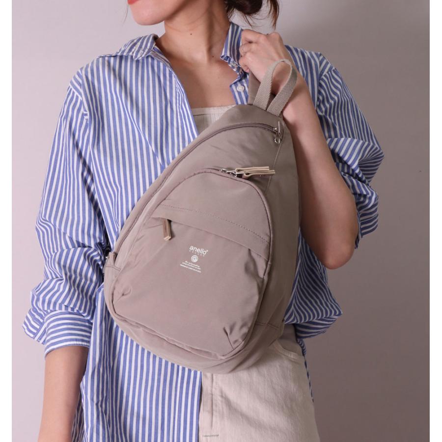 アネロ ボディバッグ ワンショルダー レディース メンズ anello モイスト ななめがけ ナイロンキャンバス シンプル ベーシック 男女兼用 正規品 アネログランデ | anello GRANDE | 01