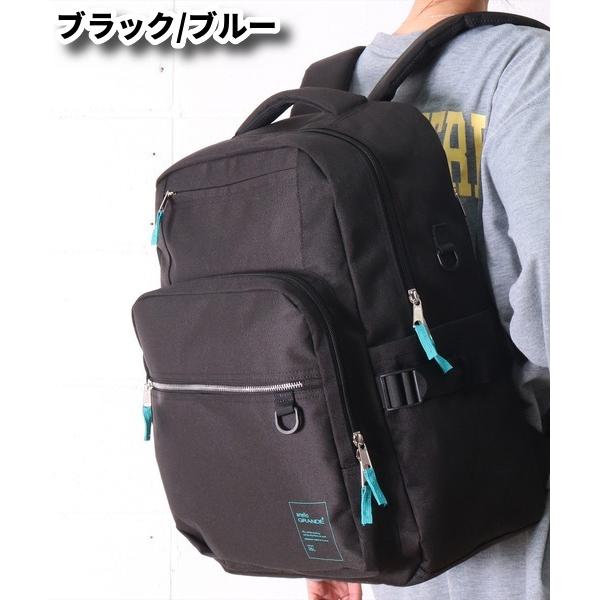 アネロ リュック メンズ レディース  anello 大容量 35リットル ナイロンキャンバス 撥水加工 シンプル ベーシック 正規品 通勤 通学 旅行 合宿 出張 PC収納 | anello GRANDE | 03