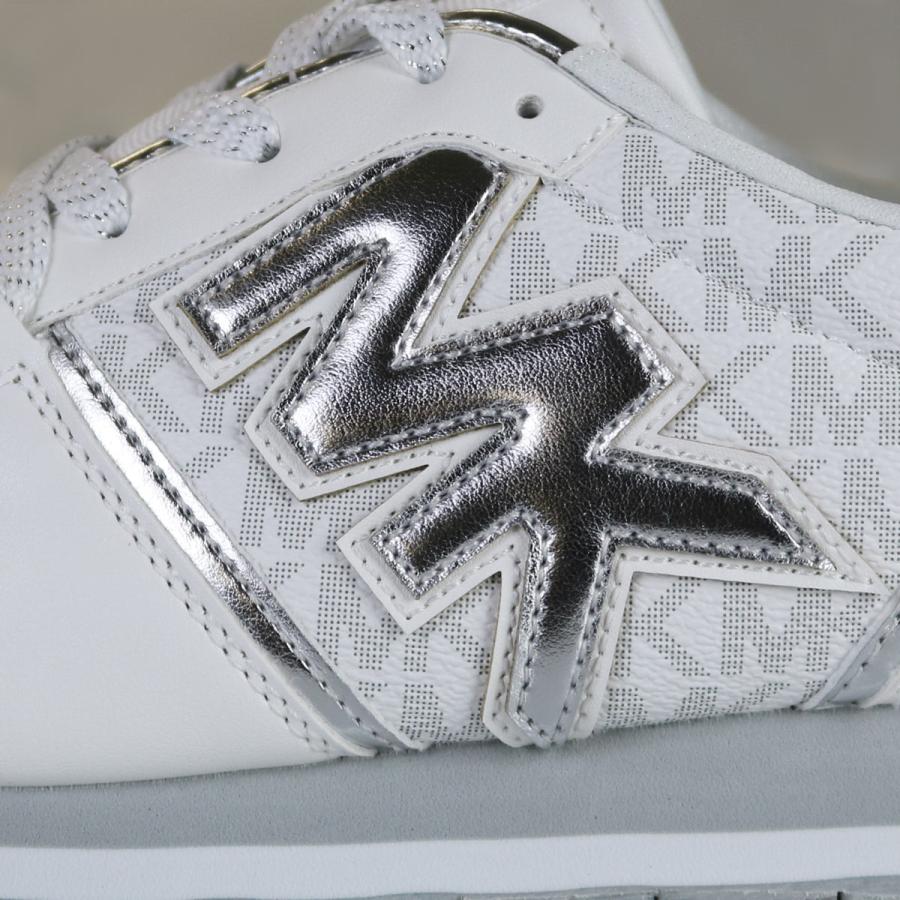 マイケル コース スニーカー MICHAEL KORS ジュニア ジュニア企画サイズ BILLIE DASH ビリー ダッシュ ホワイト シルバー  MK ロゴ モノグラム | MICHAEL KORS | 06