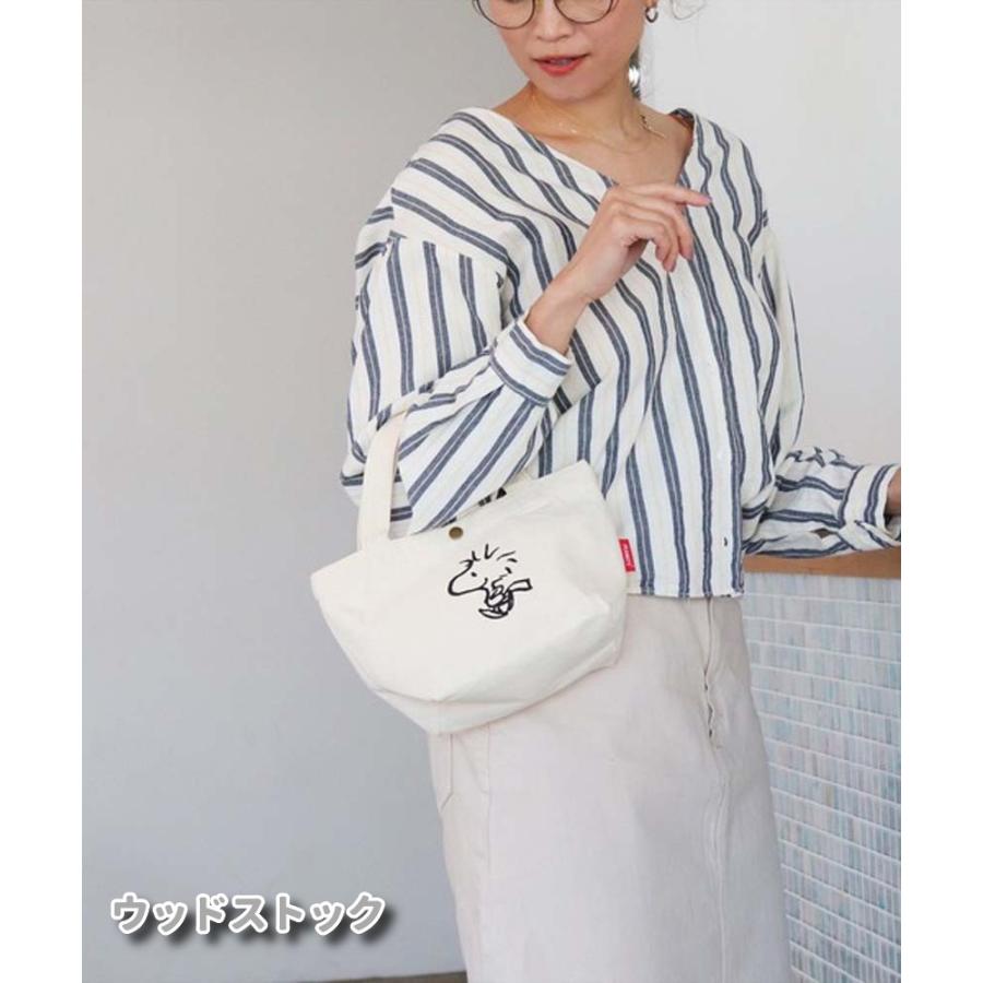 スヌーピー ランチバッグ ミニトートバッグ レッスンバッグ オラフ ピーナッツ レディース 帆布 キャンバス ハピタス シフレ 正規品  かわいい かくれんぼ | ブランド登録なし | 04