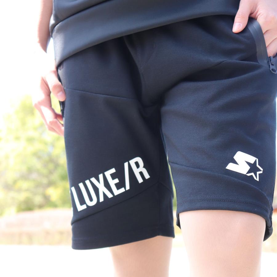 ショートパンツ メンズ レディス ラグジュ LUXE/R スポーツ ジャージ素材 スターター コラボ 切り替え ストレッチ セットアップ可能  大きいサイズ 男女兼用｜webcomplete｜12