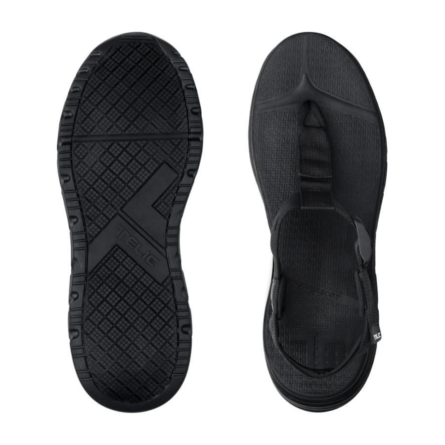 美品　TELIC　テリック　オールローズ　ブラック ベルトサンダル　リカバリー TELIC テリック サンダル レディース 靴 スポーツサンダル