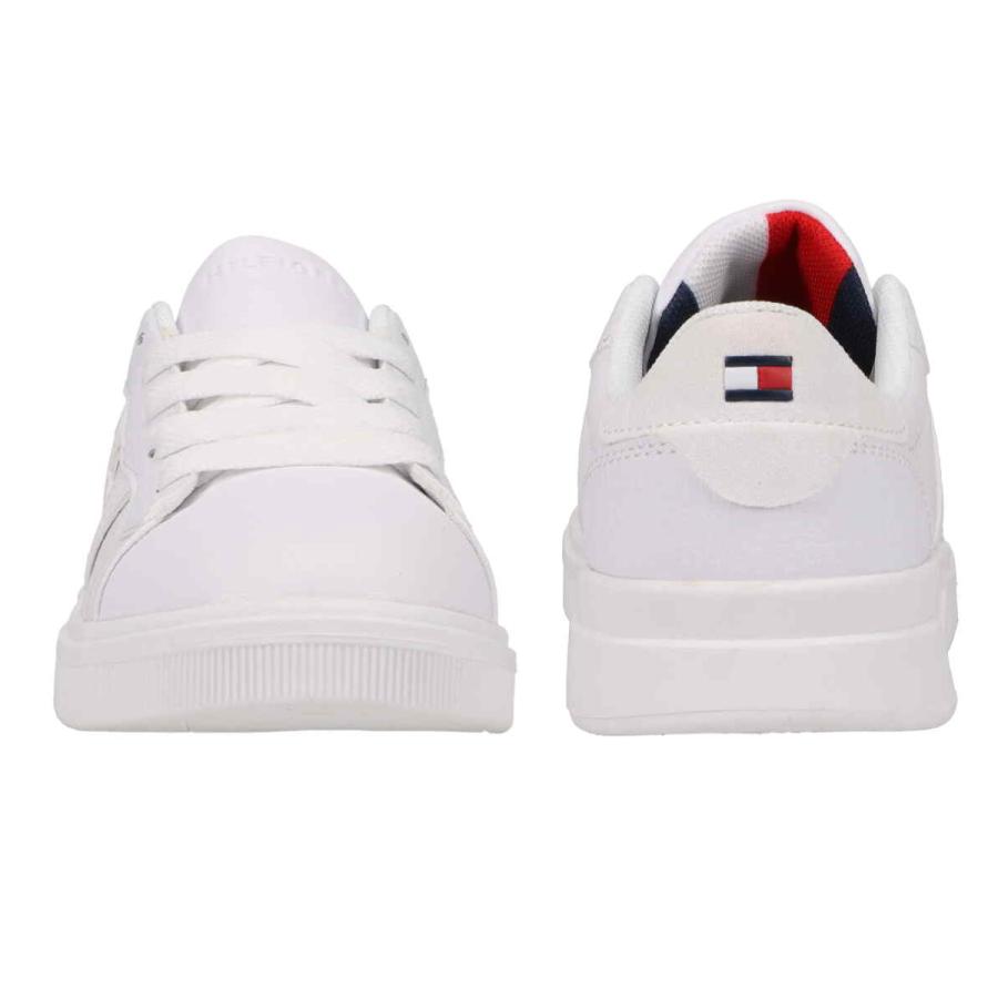 トミーヒルフィガー TOMMY HILFIGER スニーカー ジュニア企画サイズ  ケイマン 3.0  CAYMAN 3.0 ホワイト フェイクレザー 合皮スニーカー | TOMMY HILFIGER | 03