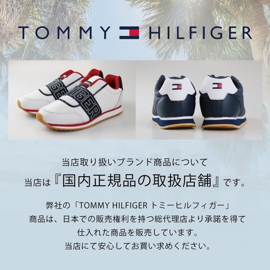トミーヒルフィガー TOMMY HILFIGER スニーカー ジュニア企画サイズ  シンプル フェイクレザー 合皮 ネイビー ロゴ きれいめ | TOMMY HILFIGER | 06