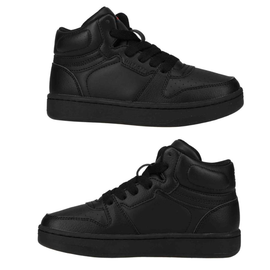 トミーヒルフィガー TOMMY HILFIGER スニーカー ジュニア企画サイズ   ザ ケイド ミッド ブラック フェイクレザー 合皮スニーカー CADE MID | TOMMY HILFIGER | 03