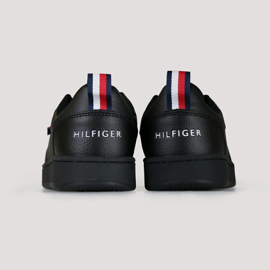 トミーヒルフィガー TOMMY HILFIGER スニーカー ジュニア企画サイズ  ケード コート ロー  ブラック フェイクレザー 合皮スニーカー | TOMMY HILFIGER | 05
