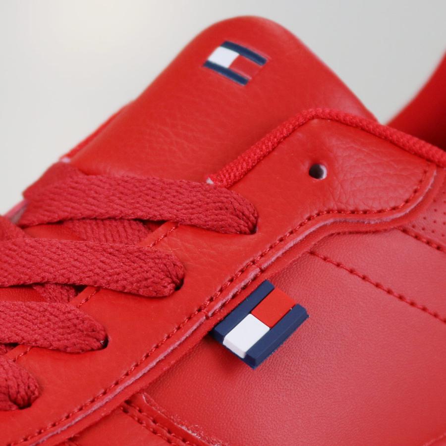 トミーヒルフィガー TOMMY HILFIGER スニーカー ジュニア企画サイズ  ケード コート ロー  レッド フェイクレザー 合皮スニーカー | TOMMY HILFIGER | 06