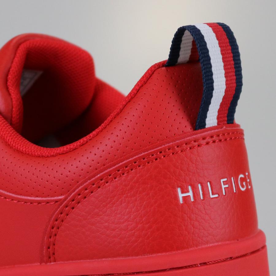 トミーヒルフィガー TOMMY HILFIGER スニーカー ジュニア企画サイズ  ケード コート ロー  レッド フェイクレザー 合皮スニーカー | TOMMY HILFIGER | 07