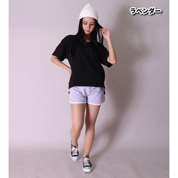 ショートパンツ レディース ミニ裏毛 サイドライン ルームウェア 部屋着 プチプラ ダンス ジム ワンマイルウェア ウェストゴム | ブランド登録なし | 01