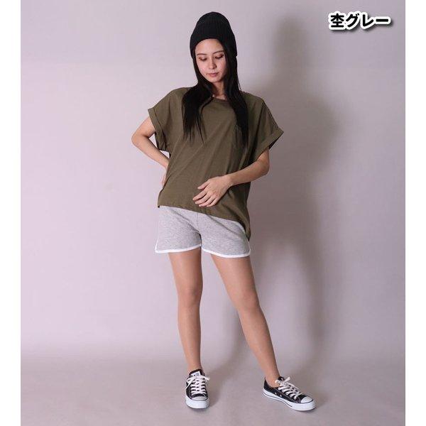 ショートパンツ レディース ミニ裏毛 サイドライン ルームウェア 部屋着 プチプラ ダンス ジム ワンマイルウェア ウェストゴム | ブランド登録なし | 02