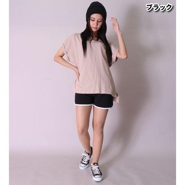 ショートパンツ レディース ミニ裏毛 サイドライン ルームウェア 部屋着 プチプラ ダンス ジム ワンマイルウェア ウェストゴム | ブランド登録なし | 03