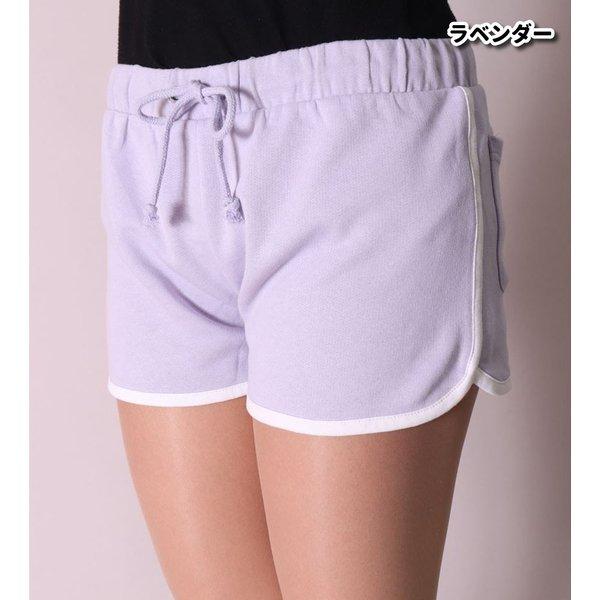 ショートパンツ レディース ミニ裏毛 サイドライン ルームウェア 部屋着 プチプラ ダンス ジム ワンマイルウェア ウェストゴム | ブランド登録なし | 07