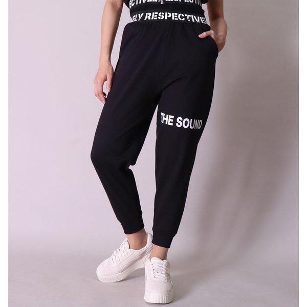 ジョガーパンツ スウェットパンツ レディース ダンス ジム ワンマイルウェア アンクル丈 セットアップ可能 ロゴ ブラック カモフラ | ブランド登録なし | 02