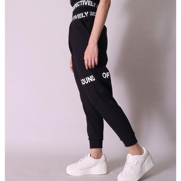 ジョガーパンツ スウェットパンツ レディース ダンス ジム ワンマイルウェア アンクル丈 セットアップ可能 ロゴ ブラック カモフラ | ブランド登録なし | 03