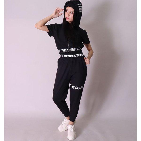 ジョガーパンツ スウェットパンツ レディース ダンス ジム ワンマイルウェア アンクル丈 セットアップ可能 ロゴ ブラック カモフラ | ブランド登録なし | 07