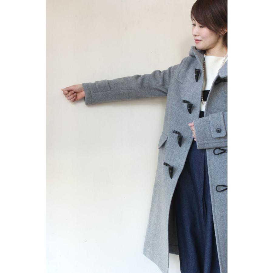 トゥモローランド Tomorrowland ロングダッフルコート グレー 12