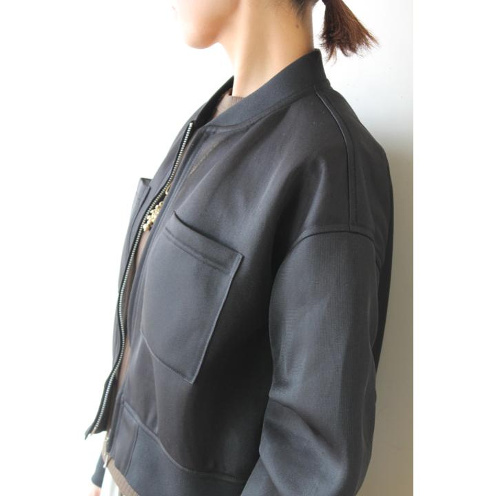 PASSIONE パシオーネ（PASSIONE）シアーブルゾン／ブラック : CREEKS