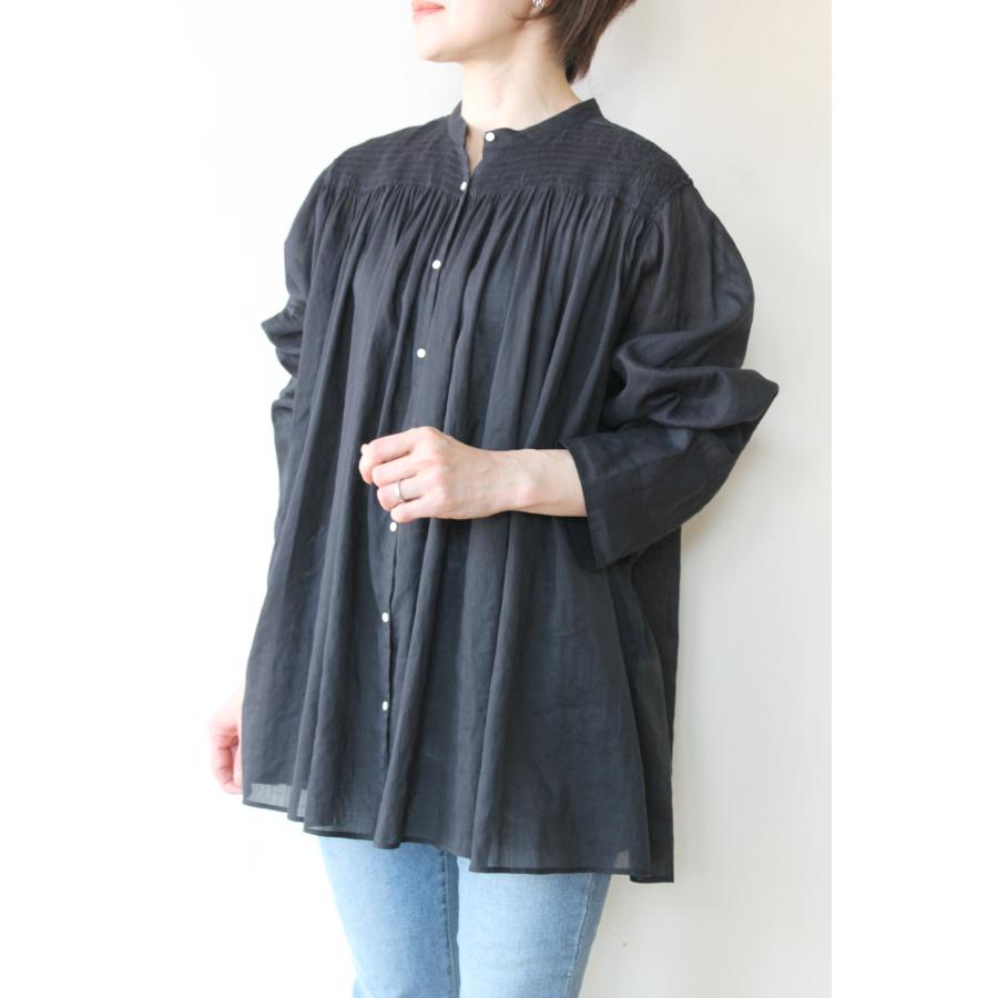 Cafune カフネ（CAFUNE）ピンタックギャザーブラウス／ブラック : CREEKS ONLINE SHOP Yahoo!店 - 通販 ...