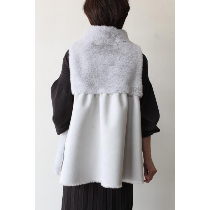 新品　マリードール　ファー風ニットベスト ダークグレー 新品 マリードール ファー風ニットベスト ダークグレー 【公式通販】