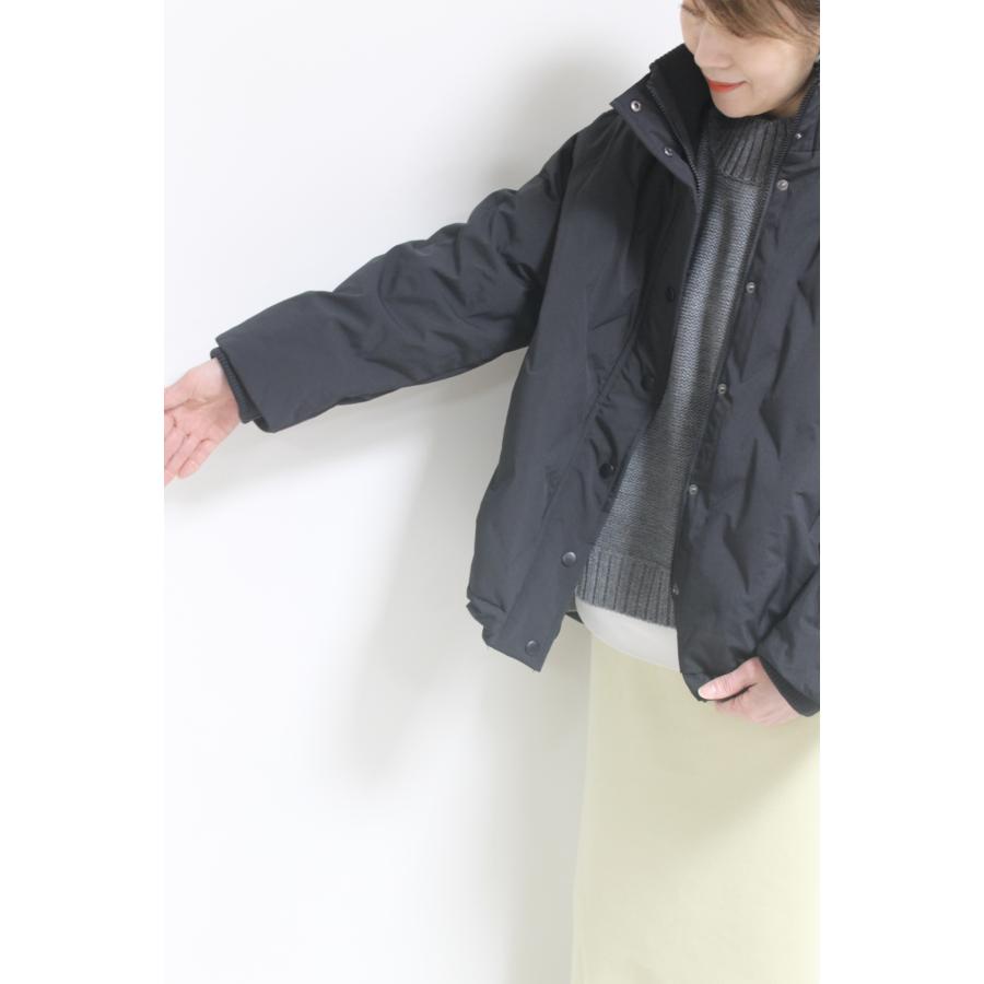 ドナマリ―（DONA MARIE）格子柄フレアダウンジャケット／フ?ラック