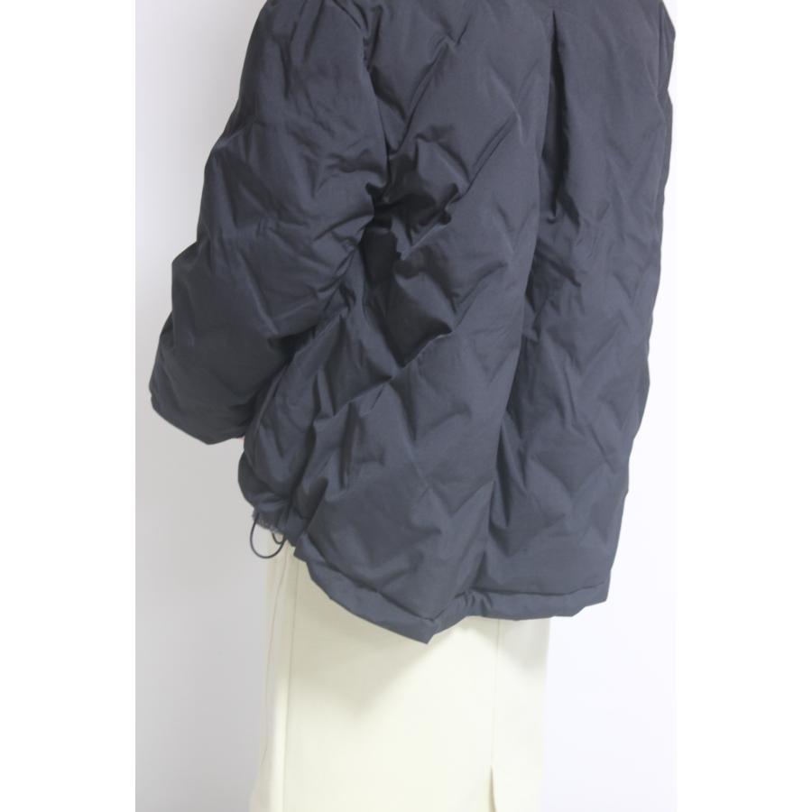 ドナマリ―（DONA MARIE）格子柄フレアダウンジャケット／フ?ラック