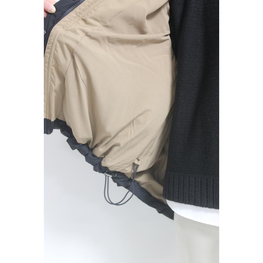 ドナマリ―（DONA MARIE）格子柄フレアダウンジャケット／ モカ×フ