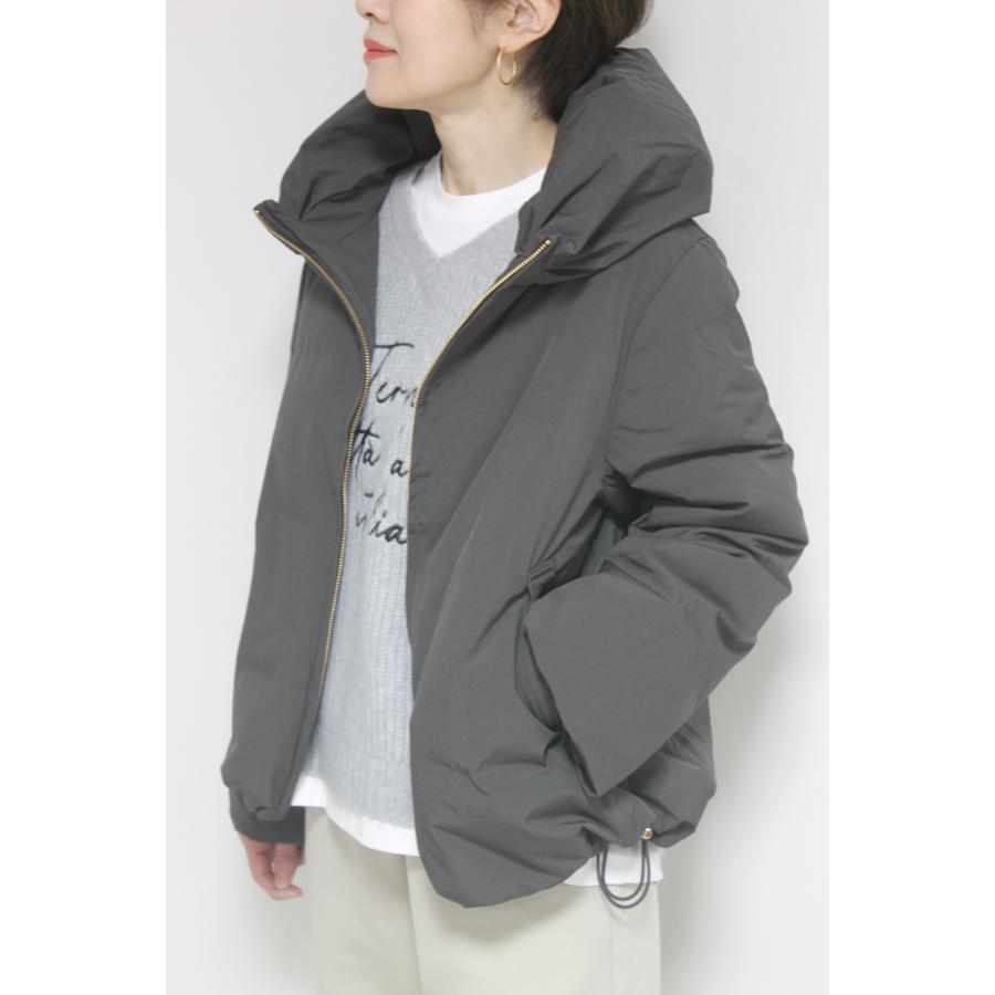 ドナマリ―（DONA MARIE）ショートダウンジャケット／チャコール