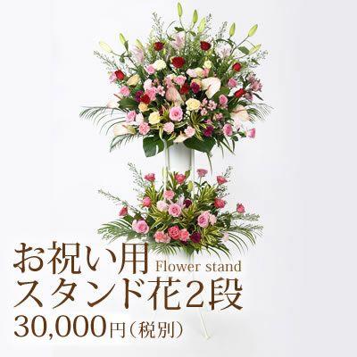 お祝い用スタンド花 二段 ビジネス 開店祝 移転祝い 公演 発表会などへのお祝いに 210yua Stand I 2 翌日配達 お花屋さん 通販 Yahoo ショッピング