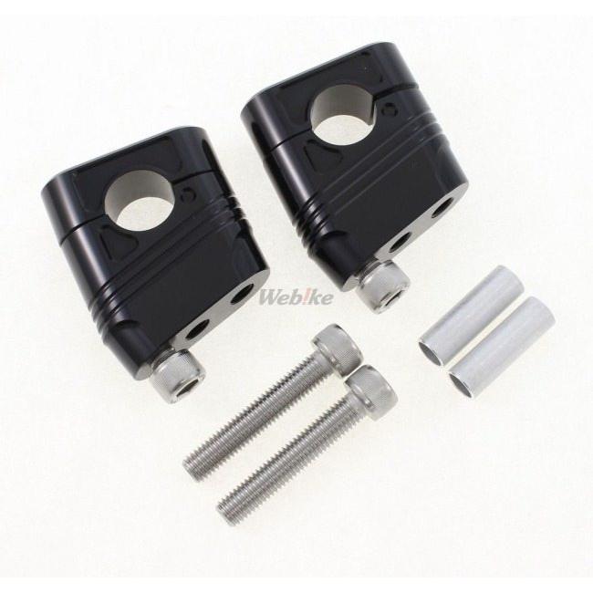 POSH Faith ポッシュ フェイス マッスルポジションブラケット カラー：ブラック HONDA ホンダ KAWASAKI カワサキ YAMAHA ヤマハ ハンドルアップスペーサー | POSH | 01