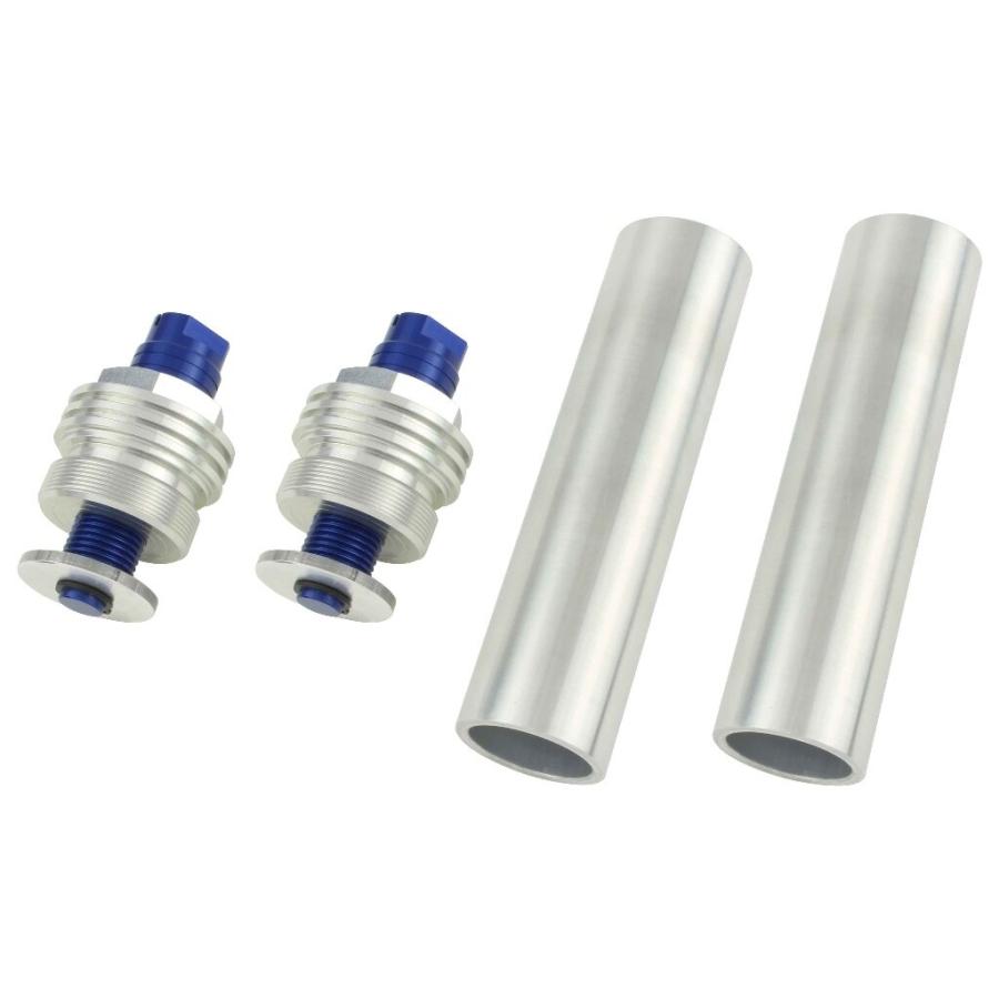 POSH Faith ポッシュ フェイス イニシャルアジャスター TYPE2 イニシャル部カラー：ブルー / ボディーカラー：シルバー ゼファー400 ゼファーX サスペンション | ブランド登録なし