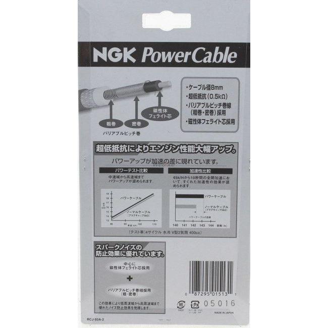 NGK エヌジーケー パワーケーブル(プラグコード) プラグコード色