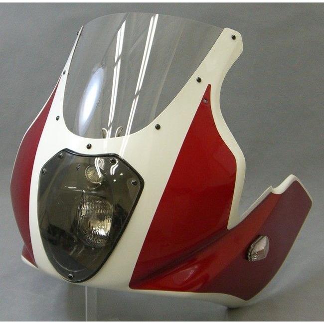 A-TECH（エーテック） ハーフカウル ルナソーレ 素材：FRP／白 クリア