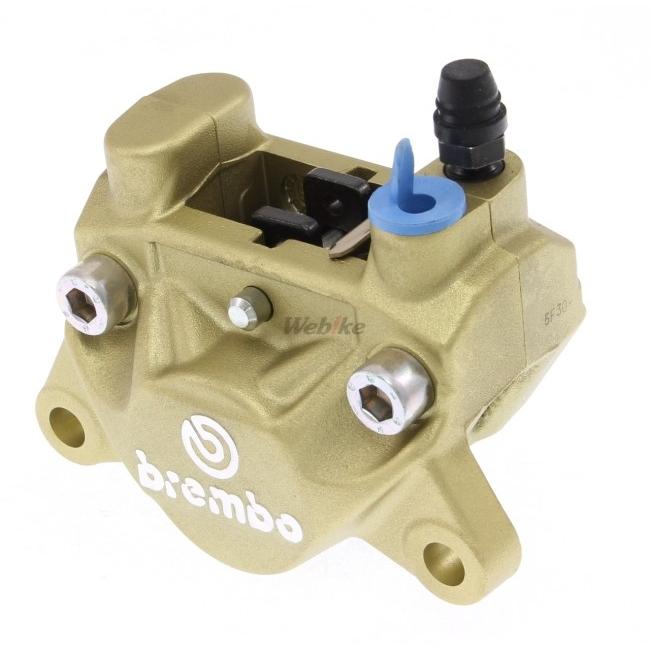 Brembo ブレンボ リアブレーキキャリパー 旧カニ P2 32 84mm ゴールド【2024年6月1日値上がり対象商品】｜webike02｜02