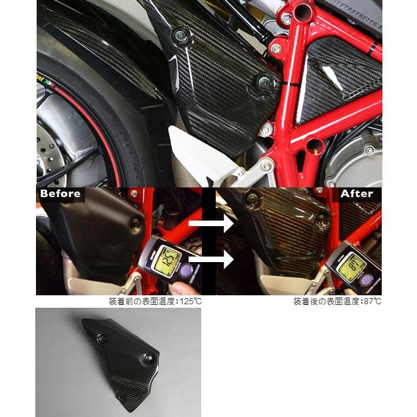 CARBON DRY カーボンドライ マフラーヒートプロテクター 848 DUCATI