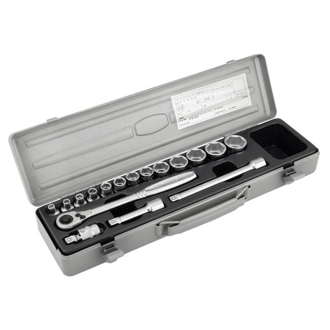 TONE トネ 9.5mm (3/8”) ソケットレンチセット (6角) 内容17点 セット工具_2