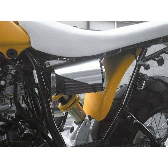 TW200 純正マフラー+エアクリーナー、マッドガード TW225 KIJIMA（キジマ） アルミレインガード TW200 TW225 TW225E YAMAHA