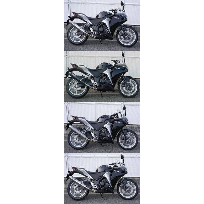 WR’S ダブルアールズ リアエキゾースト スリップオンマフラー サイレンサー：チタン CBR250R HONDA ホンダ マフラーの画像