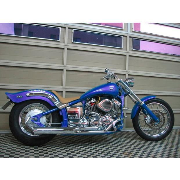 ドラッグスター400 クラッシック FI ケンテック2in1マフラー110Φ Webike | KENTEC ケンテック クラシック2IN1マフラー (FL) ドラッグ