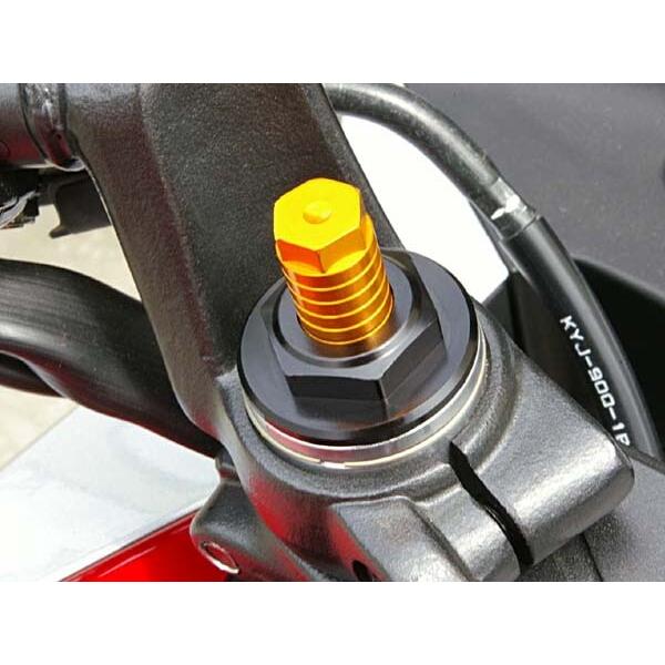 BABYFACE ベビーフェイス フロントフォークトップキャップ カラー：ブラック CBR250R HONDA ホンダ フロントイニシャルアジャスター サスペンション 足回りの画像