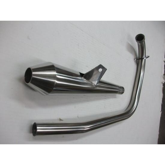 RSヨコタ グラストラッカーNJ4BA用 ビューティメガホンマフラー美品 RSヨコタ レーシングショップヨコタ RSYビューティーメガホン：グラス