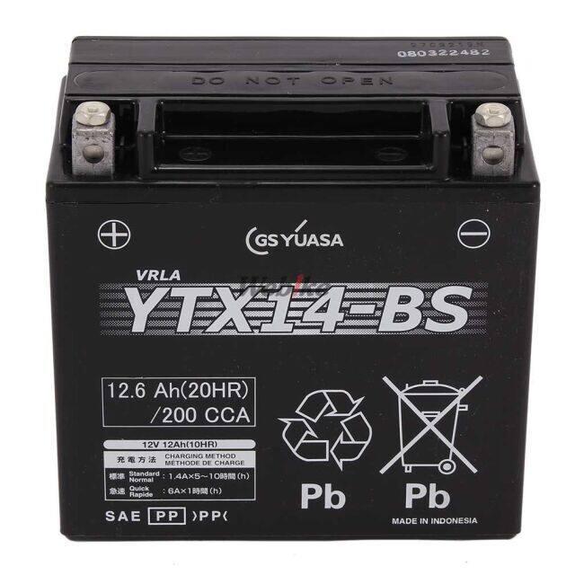 GS YUASA GSユアサ YTX14-BS オートバイ用 制御弁型(MF)12Vバッテリー【液入充電済み】 鉛系バッテリー バッテリー関連_2