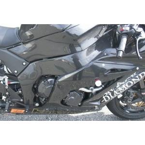A-TECH エーテック フレームヒートガード 素材：FRP／ブラック ZX-10R KAWASAKI カワサキ フレームカバー フレーム | A-TECH